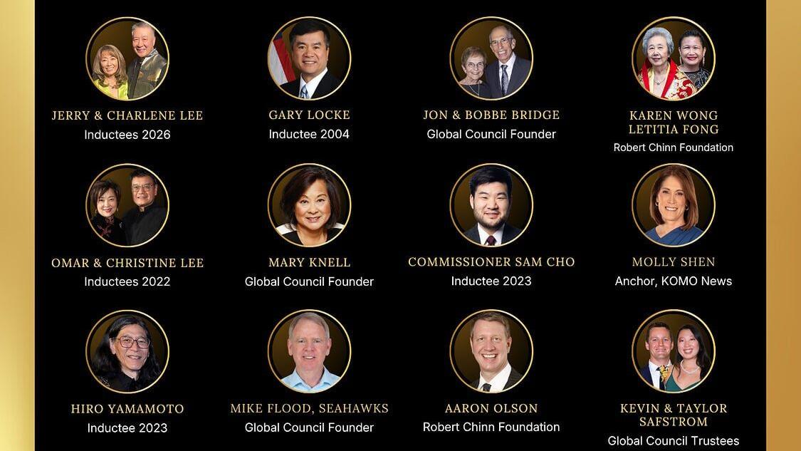 Asian Hall of Fame Founders Gala will take place on August 14, 2026, at the Washington Athletic Club in Seattle.