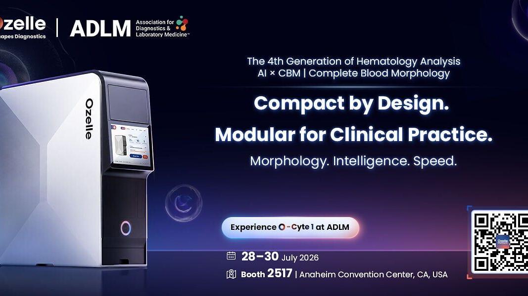 Ozelle will unveil O-Cyte 1, its newest automated hematology analyzer at ADLM.