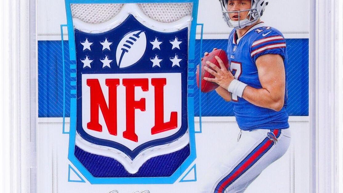 2018 Panini Josh Allen National Treasures Rookie Patch Autograph 1/1
