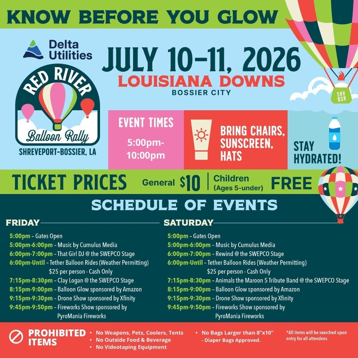 schedule of events
