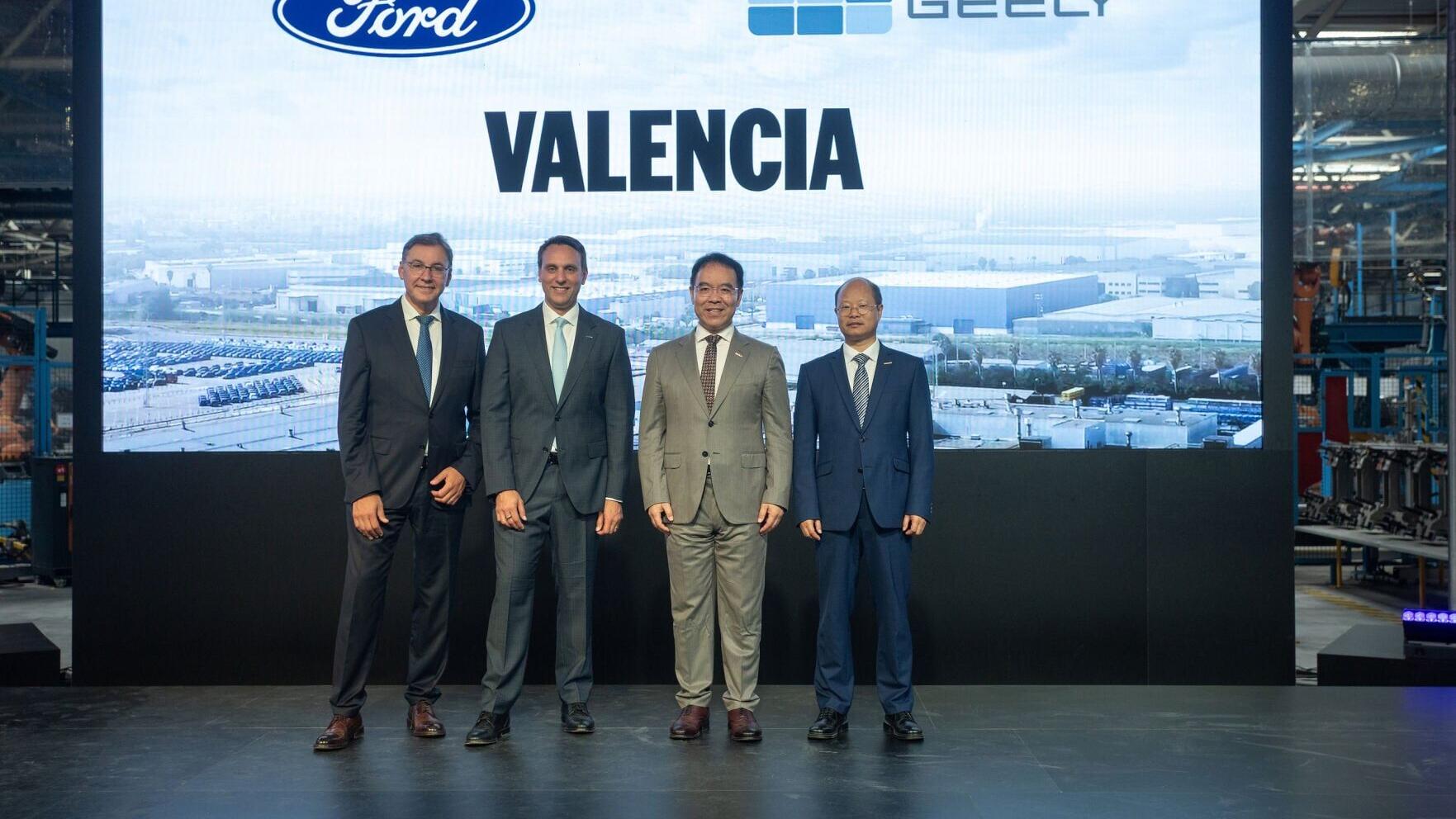 Ford and Geely announce joint venture for Europe at Ford's Valencia plant
