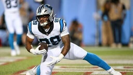 Carolina's AJ Dillon scored on a one-yard touchdown run as the Panthers edged Arizona 33-30 in the first pre-season game of the 2026 NFL campaign at Canton, Ohio