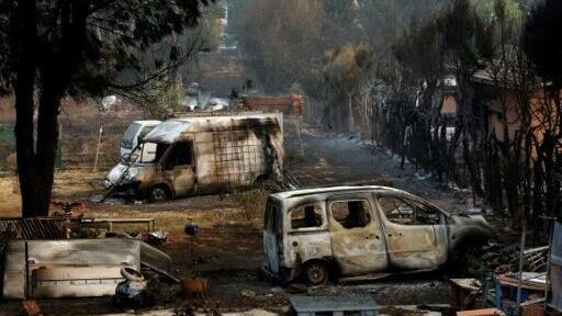 Villages west of Madrid were devastated by the huge blaze
