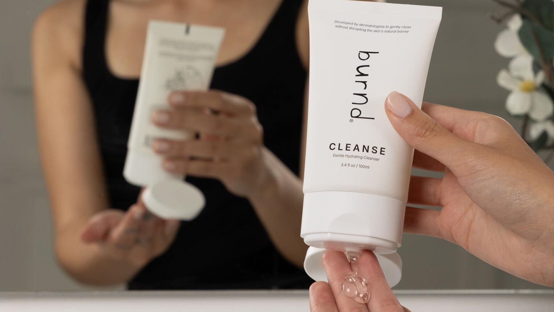 burnd cleanse Clinically proven to leave skin cleaner, stronger, and more hydrated