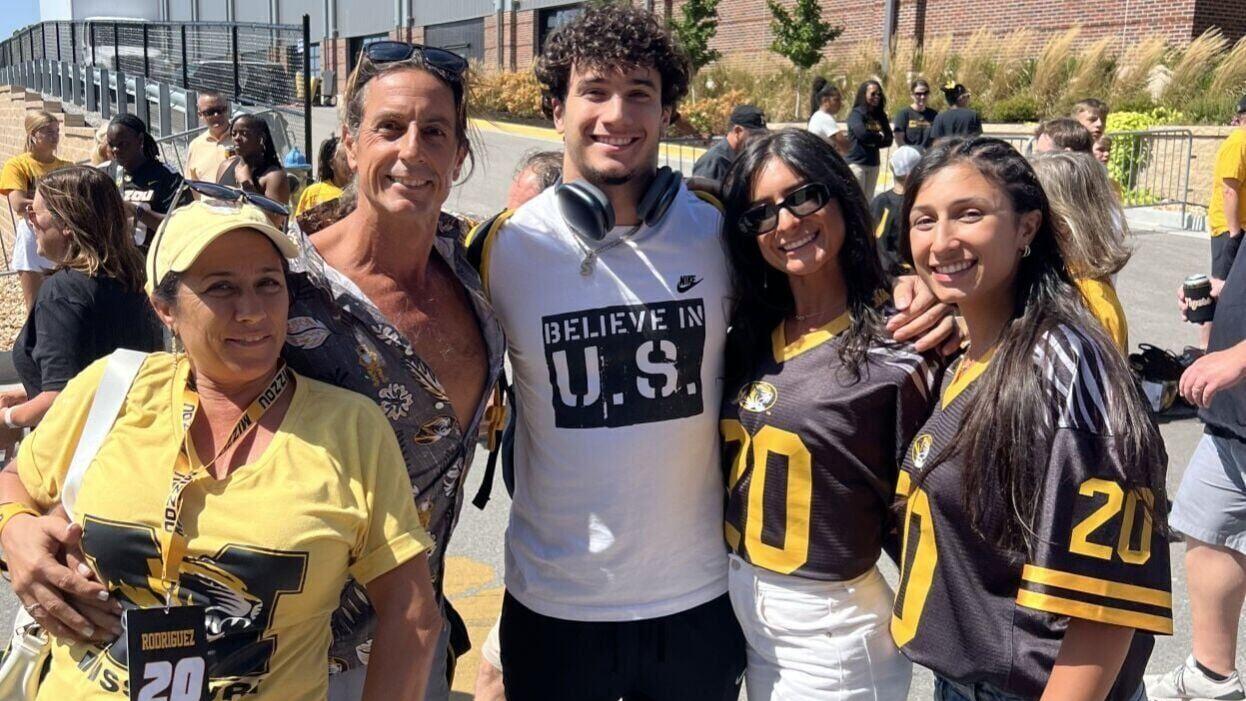 Nick Rodriguez and his family