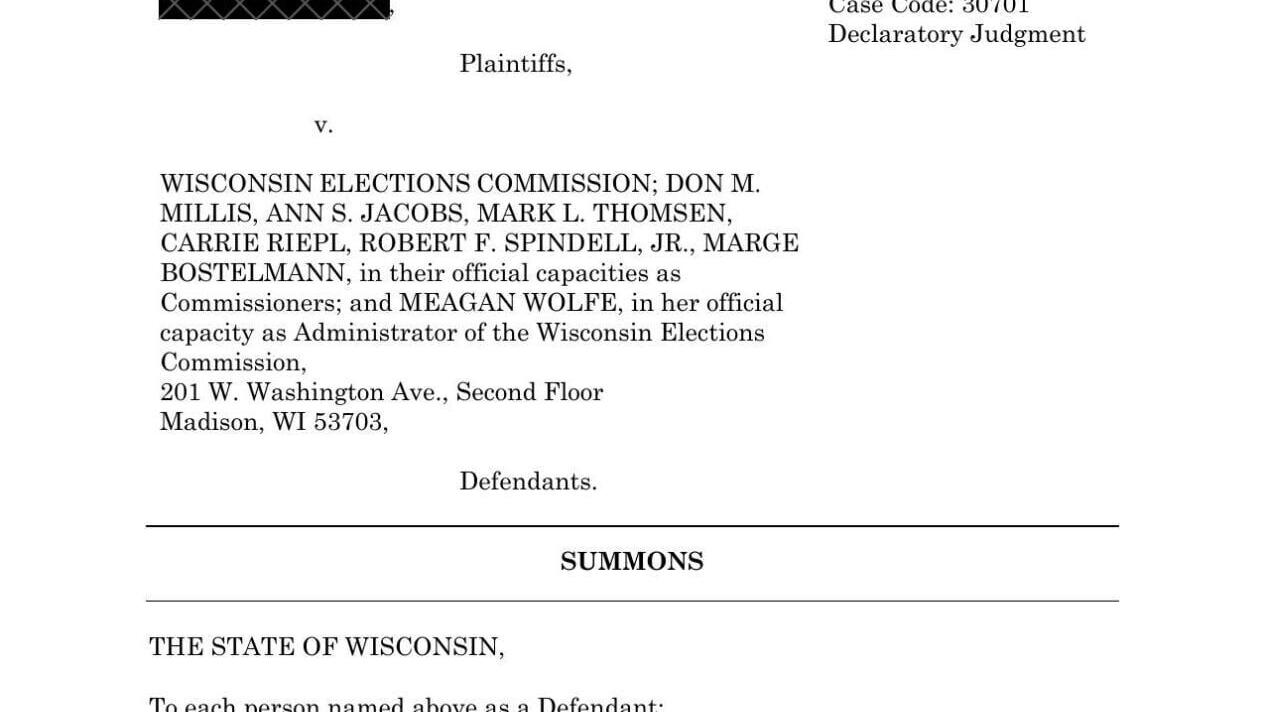 Absentee voting lawsuit