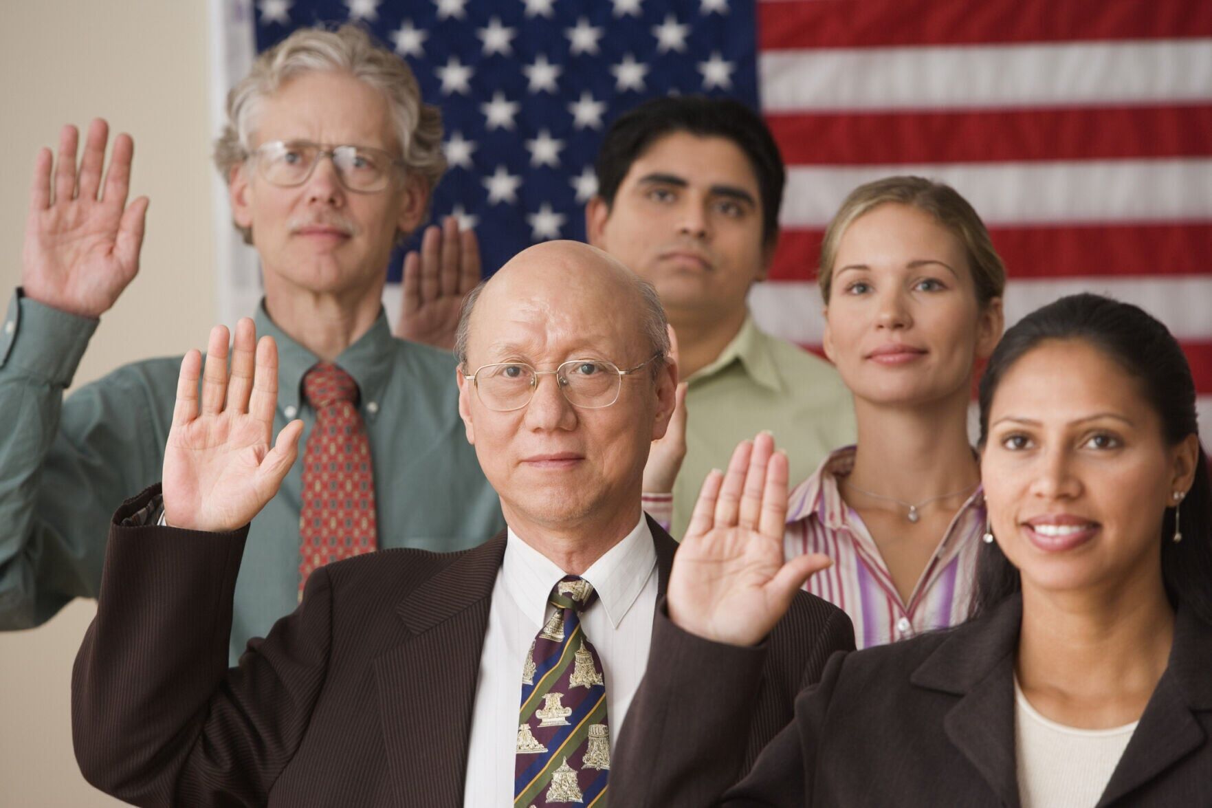 swearing in