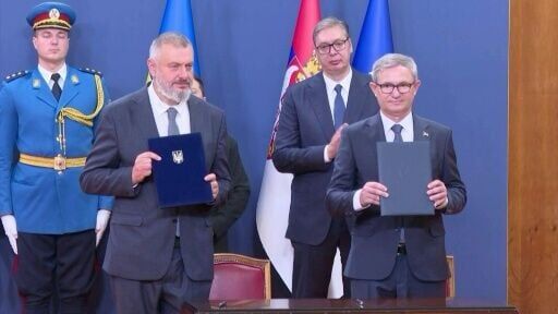 Serbian and Ukrainian delegations sign a Memorandum of Understanding in Serbia
