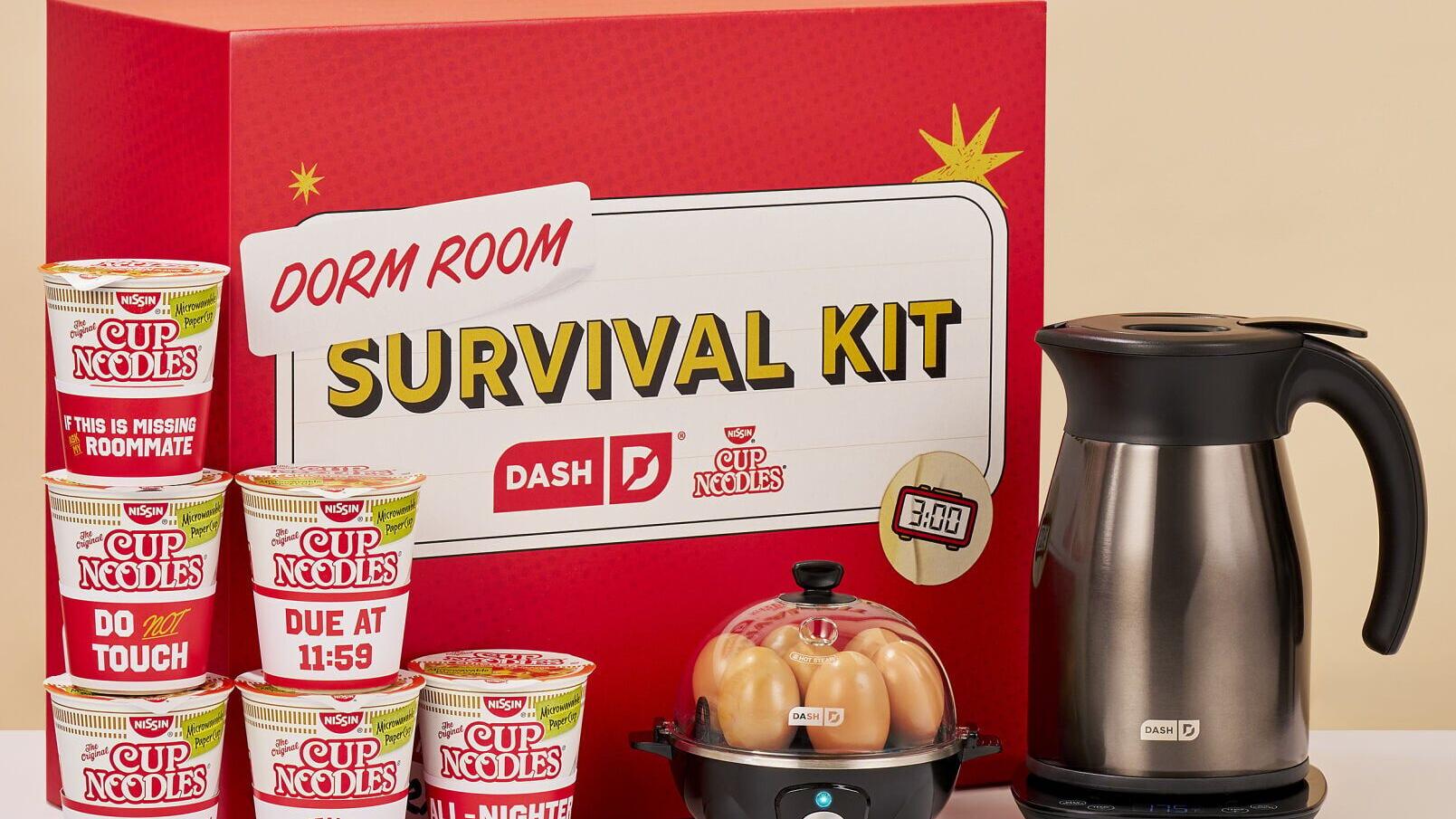 Cup Noodles and Dash Launch Dorm Survival Kit for Back to College Season