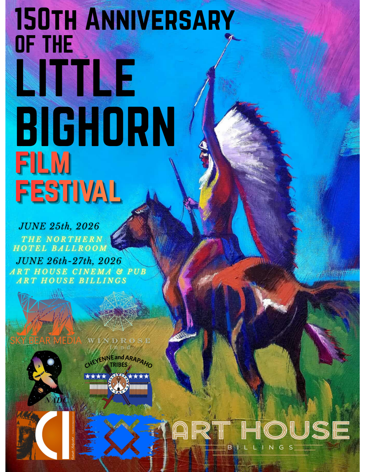 150th ANNIVERSARY of the LITTLE BIGHORN - OFFICIAL POSTER