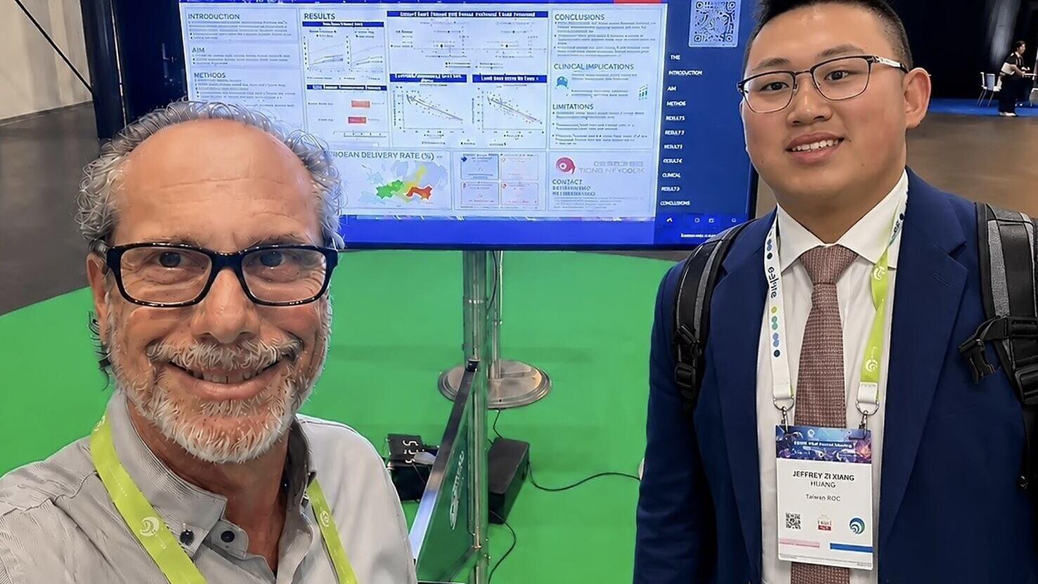 Research presented by Taipei American School student Jeffrey Zi Kang Huang at ESHRE 2026 through an international collaboration among Taiwan IVF Group, Ton Yen General Hospital, and Stanford University.