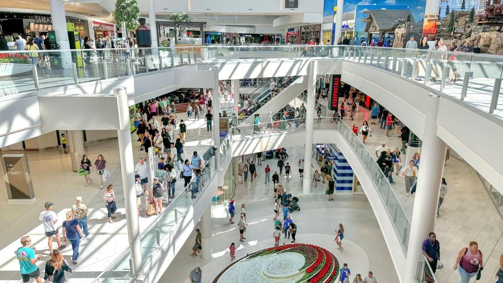 Shoppers explore Mall of America during the back-to-school season. According to a new Mall of America consumer survey, 66% of shoppers plan to combine shopping with dining, entertainment or attractions, highlighting the growing importance of experience ...