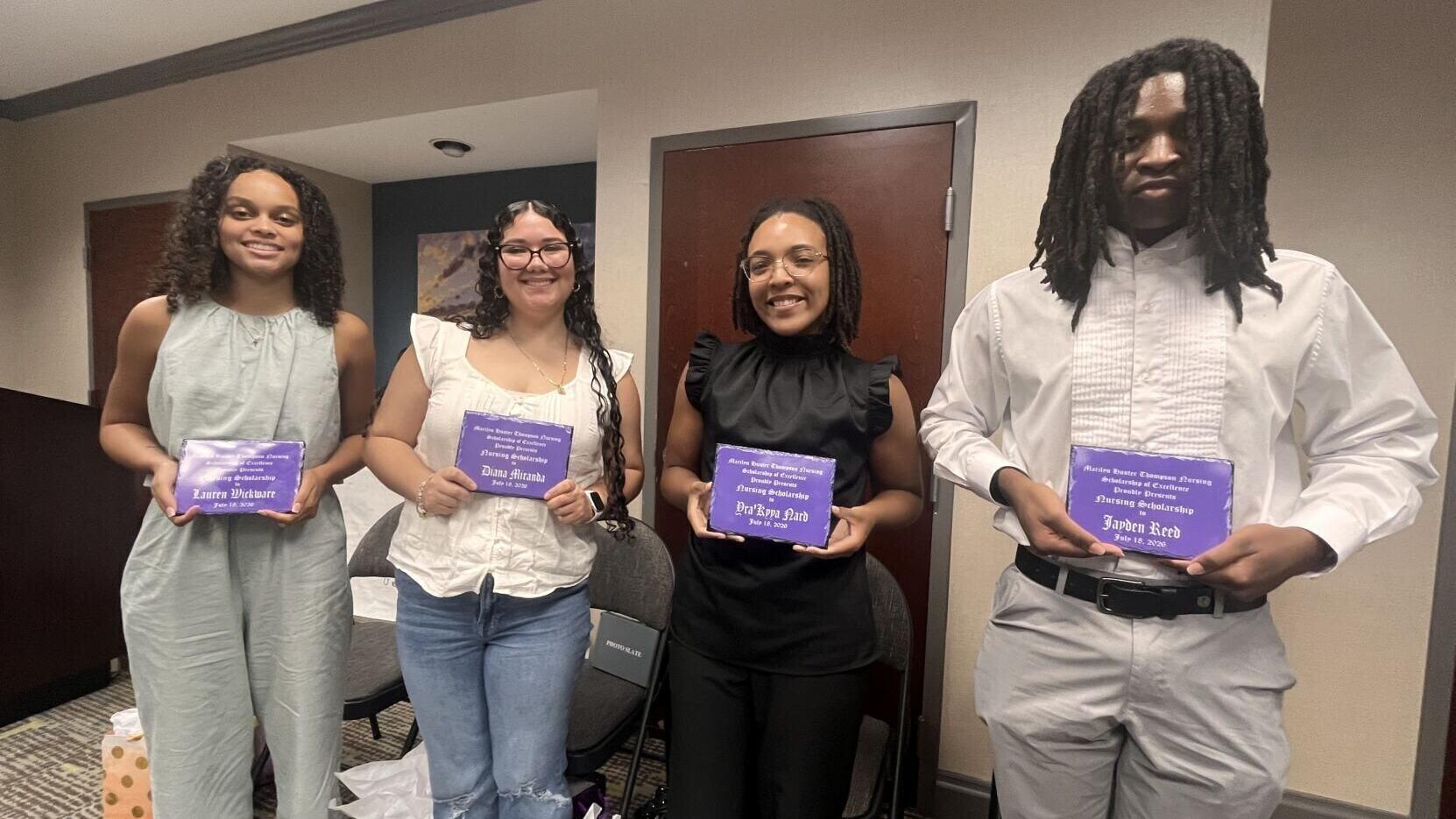 Nursing scholarship award winners
