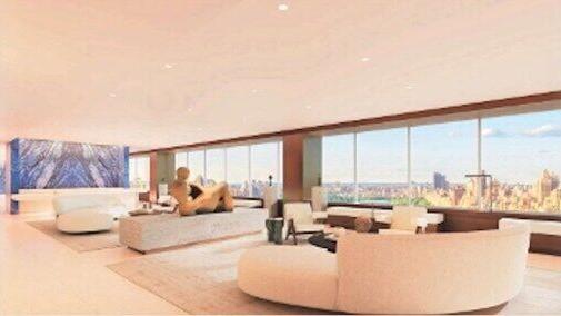 Visual of updates to the world-class amenity floor at 9 West 57th Street.