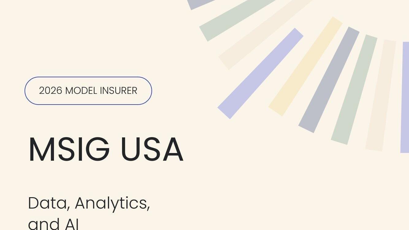 MSIG USA, Celent Model Insurer, Data, Analytics, and AI