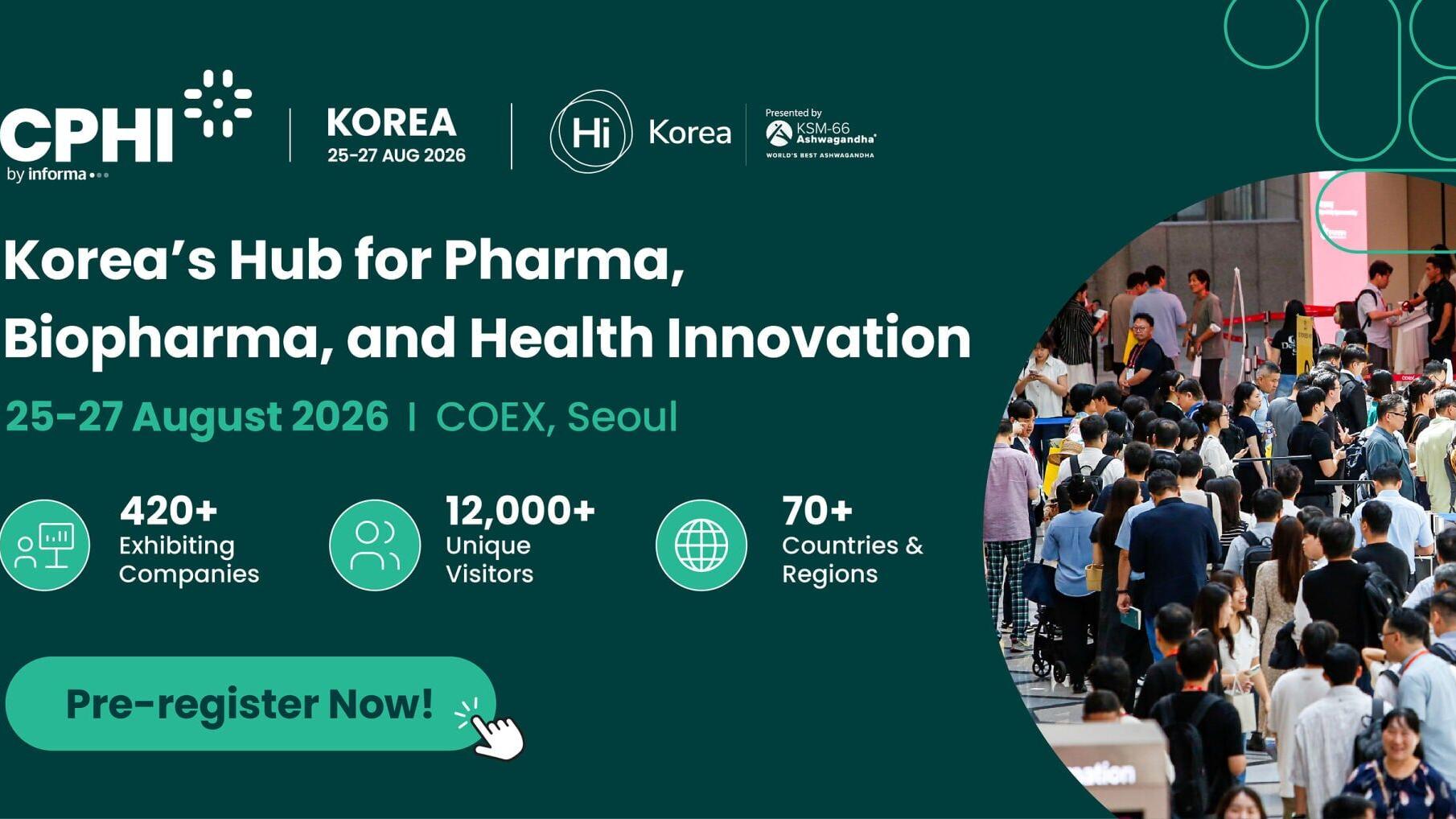 CPHI/ Hi Korea 2026, Korea's Hub for Pharma, Biopharma, and Health Innovation