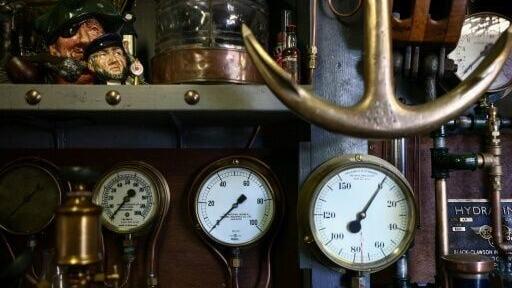 McLaughlin has filled his shed with memorabilia collected from online sales and places he worked