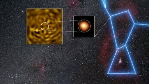 The image is the first ever captured of an elusive companion star orbiting Betelgeuse