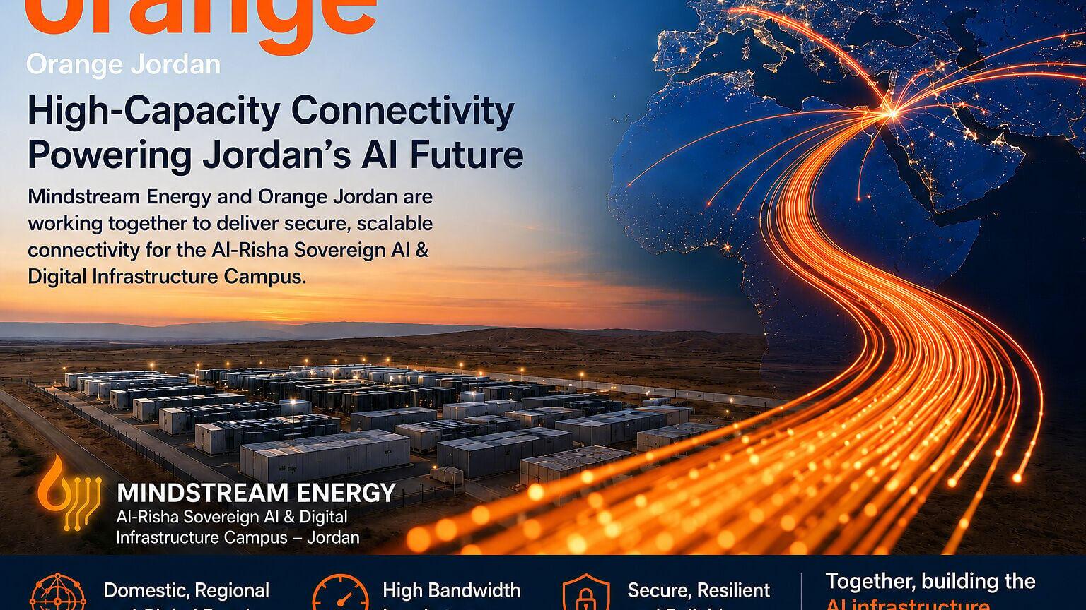 Reliable connectivity is essential for AI infrastructure, and Orange Jordan will play a key role in supporting communications at Mindstream Energy's Al-Risha campus. By combining local telecommunications capabilities with extensive regional and global n...