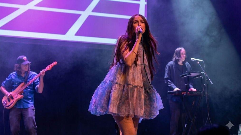 CULTS singer Madeline Follin at the SilverVox Music + Film Festival
Photo Credit: SilverVox