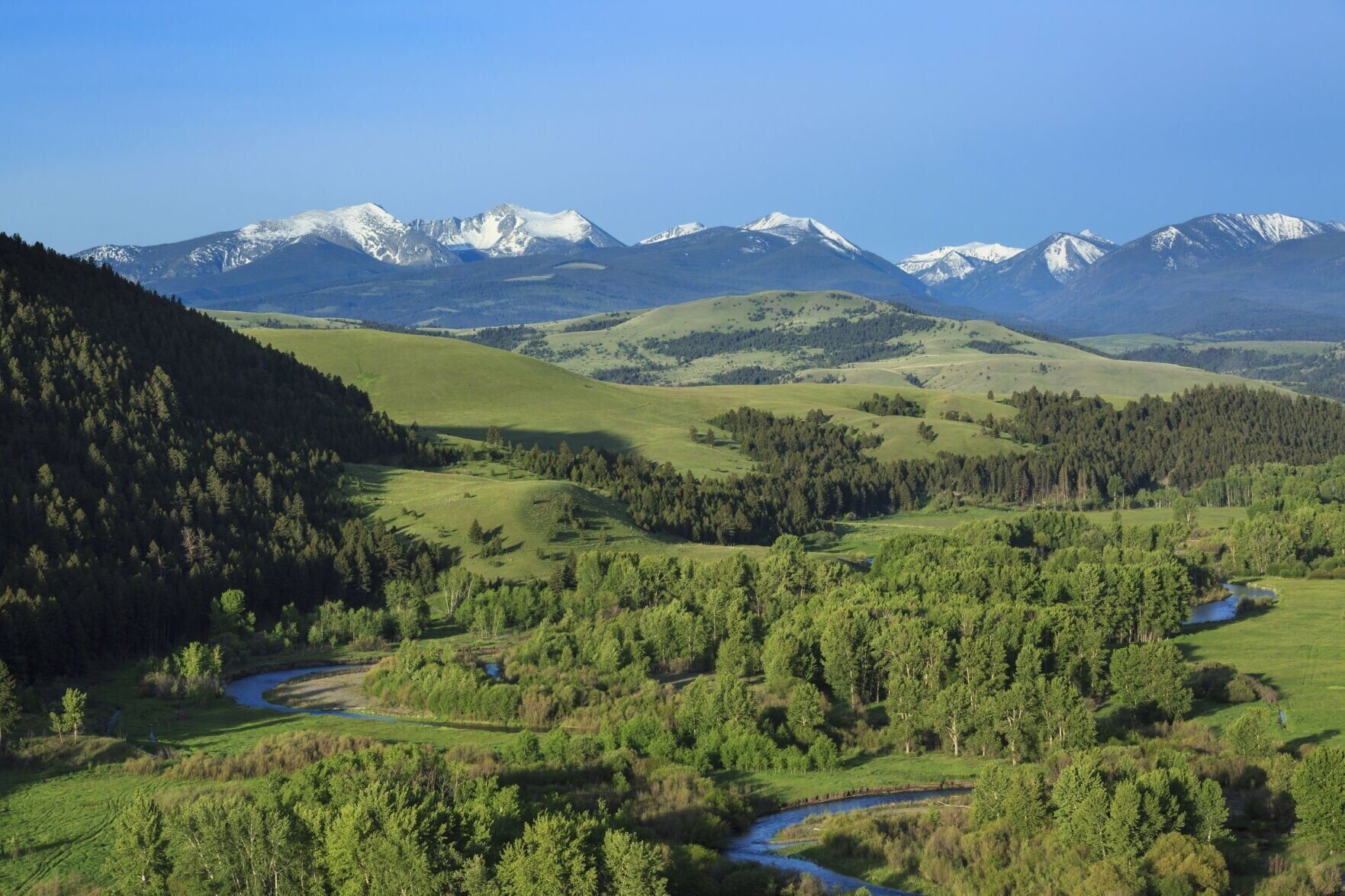 FLINT CREEK RANGE FROM THE LITTLE BLACKFOOT NEAR GARRISON - JOHN LAMBING .jpg