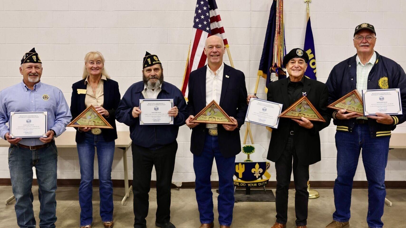 5 vets honored by Governor in Belgrade