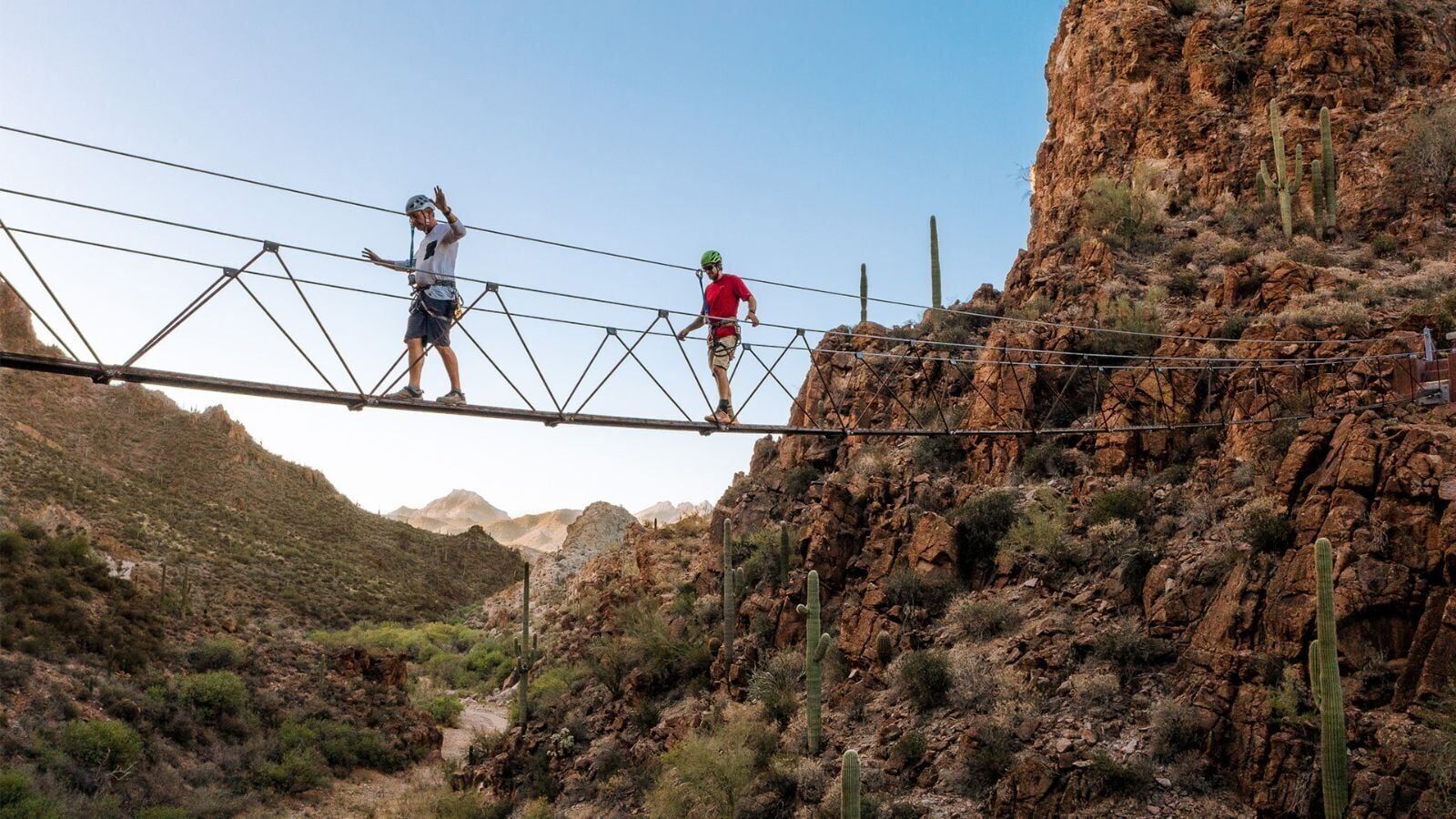 castle hot springs suspension bridge - 1