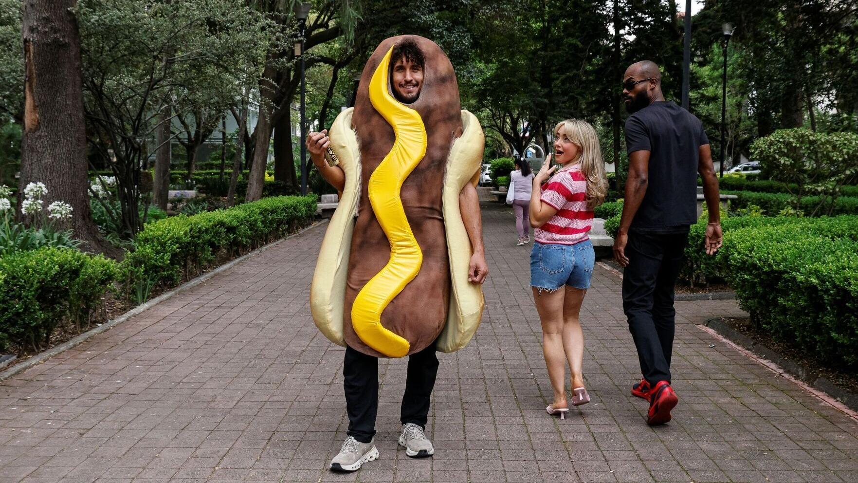 Axe tricks the internet with mystery wiener couple at FIFA World Cup 2026™ for ‘Smell your best when you look your worst’ campaign (Credit: Backgrid)