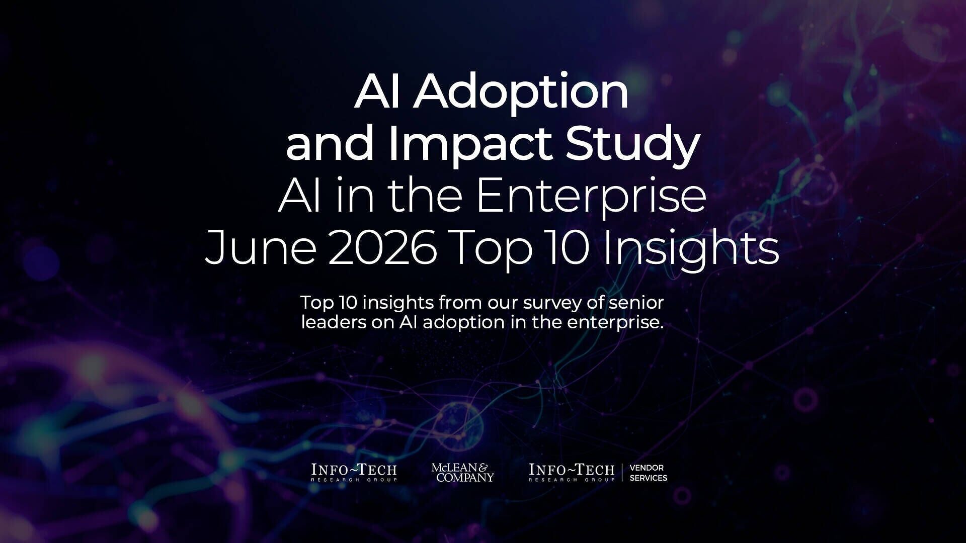The AI Adoption and Impact Study from Info-Tech Research Group reveals that measurable value is significantly more likely when organizations have a dedicated AI strategy, strong data readiness, clear executive ownership, and business cases focused on pr...