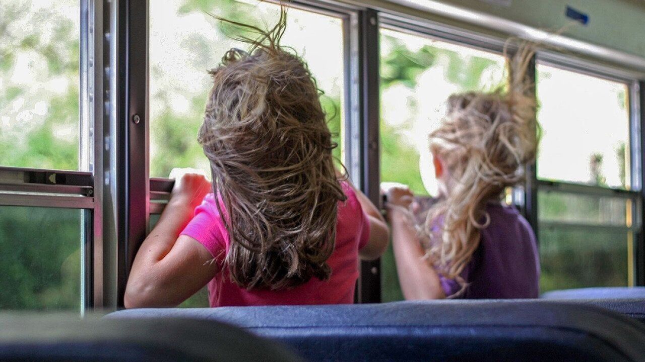 The school bus was built for a cooler America