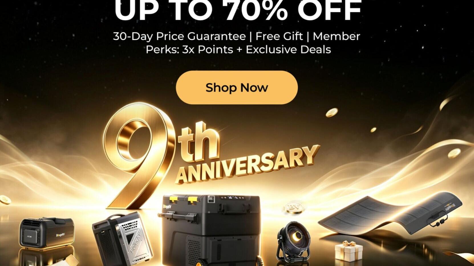 BougeRV 9th Anniversary Sale