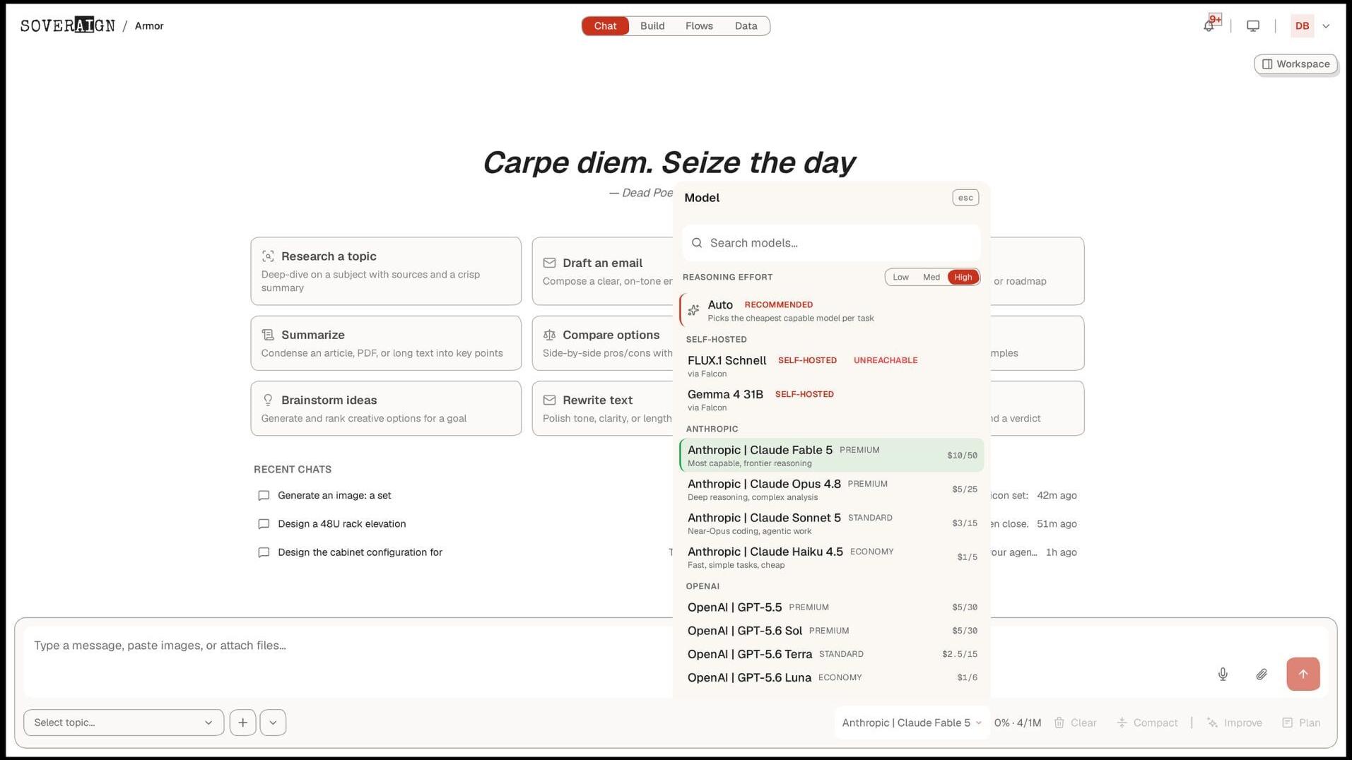 Your Choice of Models, Governed Centrally. One place to govern every model your company touches. Chat, code, and image models are included; add frontier or open models when you want them. Route work to the right model, cap the expensive ones, and switch...