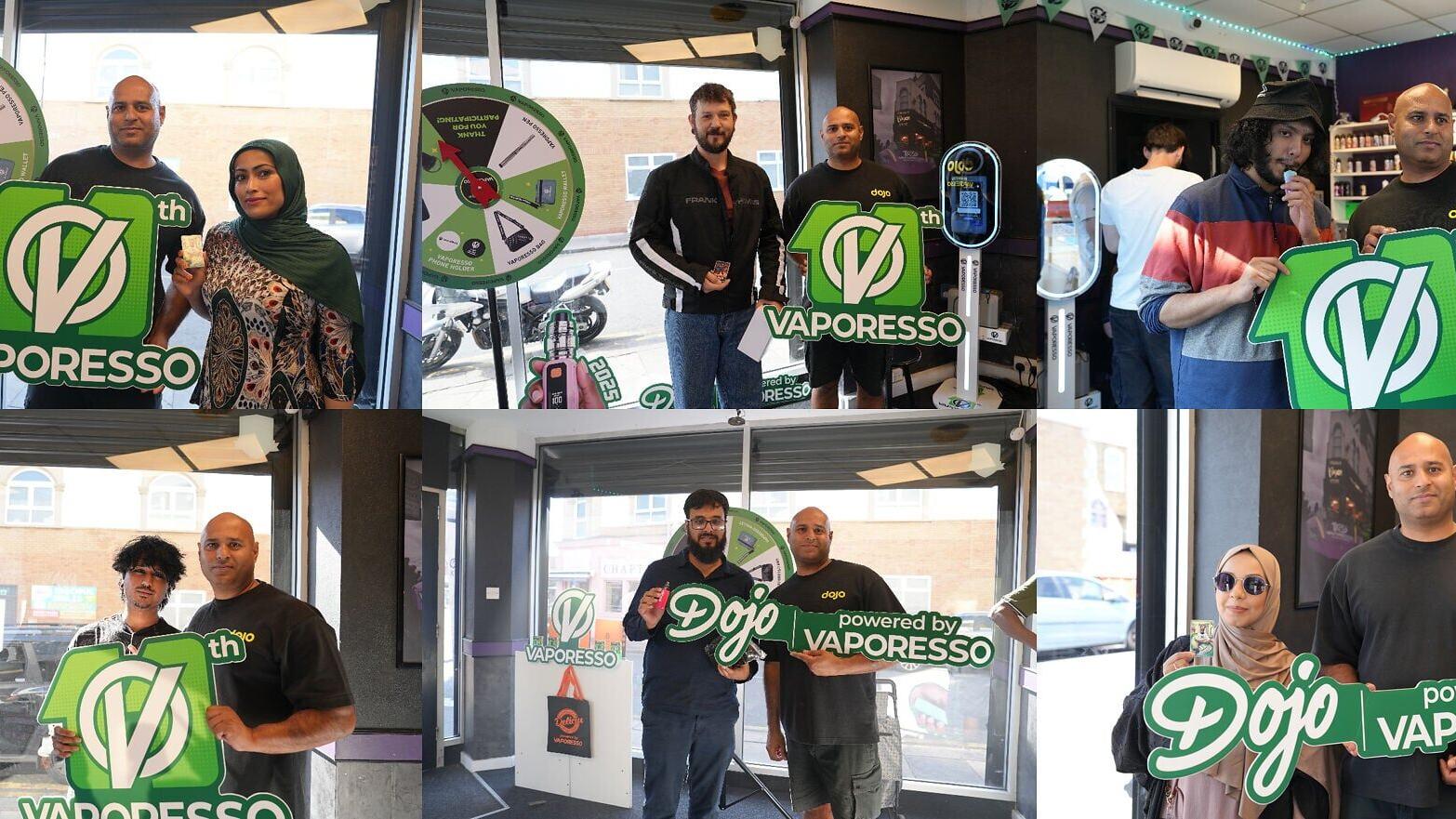 Visitors engage with VAPORESSO AI interactive station