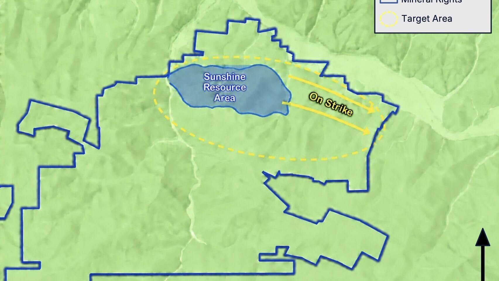 Figure 2: East Sunshine: Highest-Priority Near-Mine Exploration Target