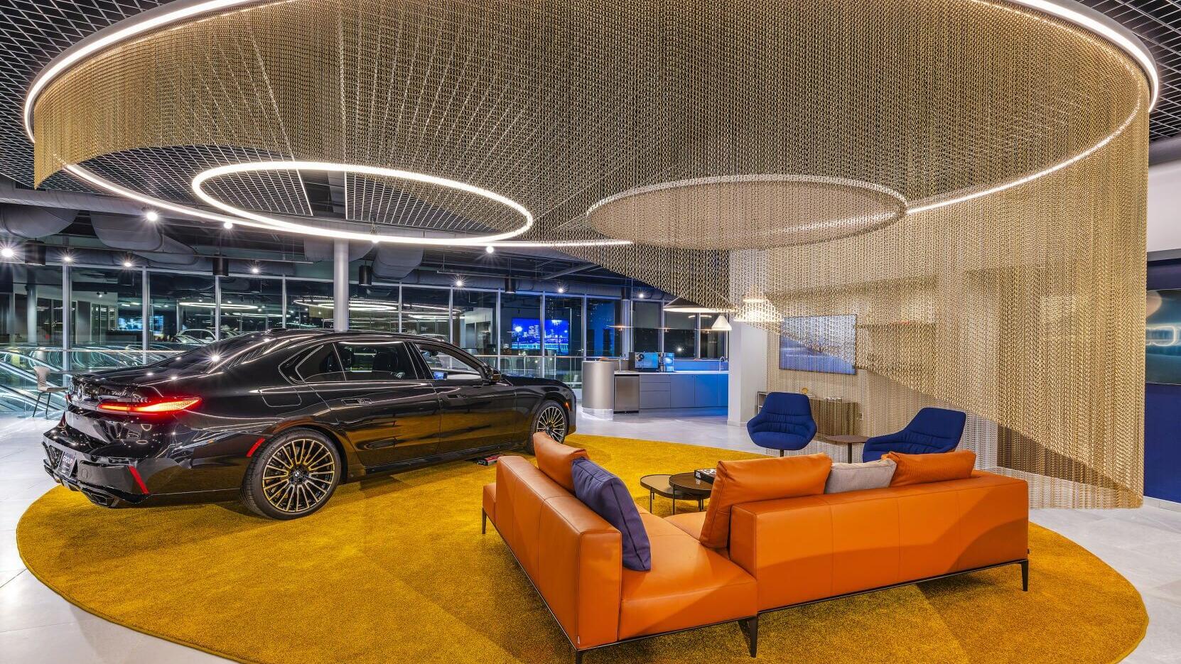 Interior photo of BMW Houston Midtown location