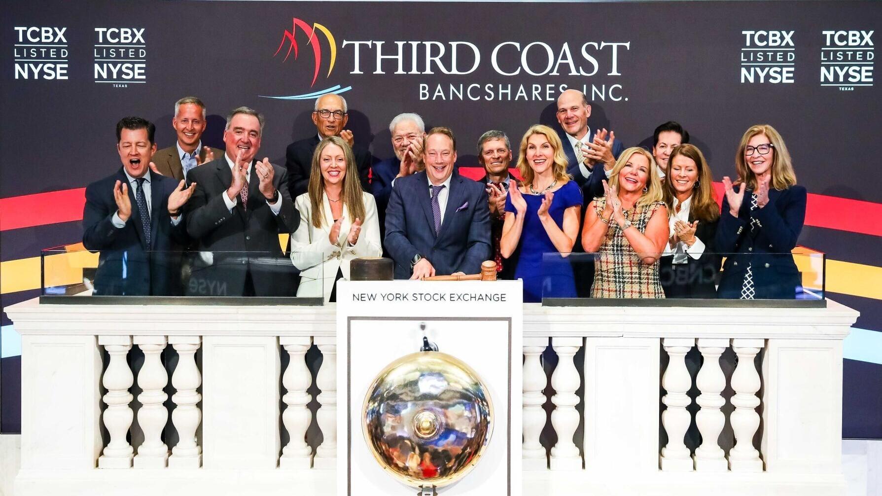 Third Coast Bancshares at the NYSE on July 28.