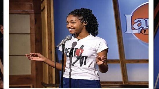 Tiffany Haddish participated in Laugh Factory’s Comedy Camp as an at-risk teen. Today she mentors Comedy Camp youth participants to help them gain confidence and learn to do public speaking.