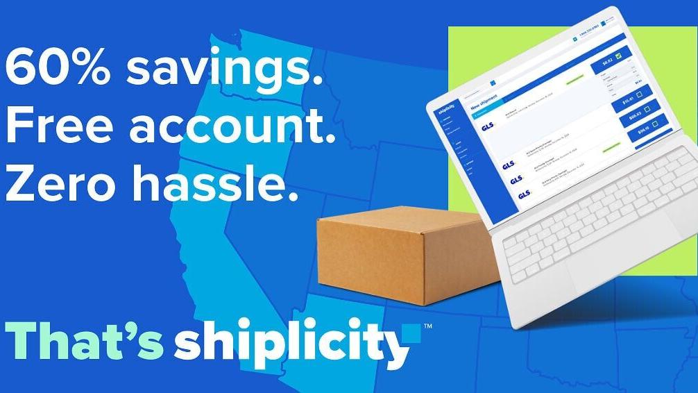 Intuitive shipping, zero commitments. Save up to 60% with GLS rates at shiplicity.com.