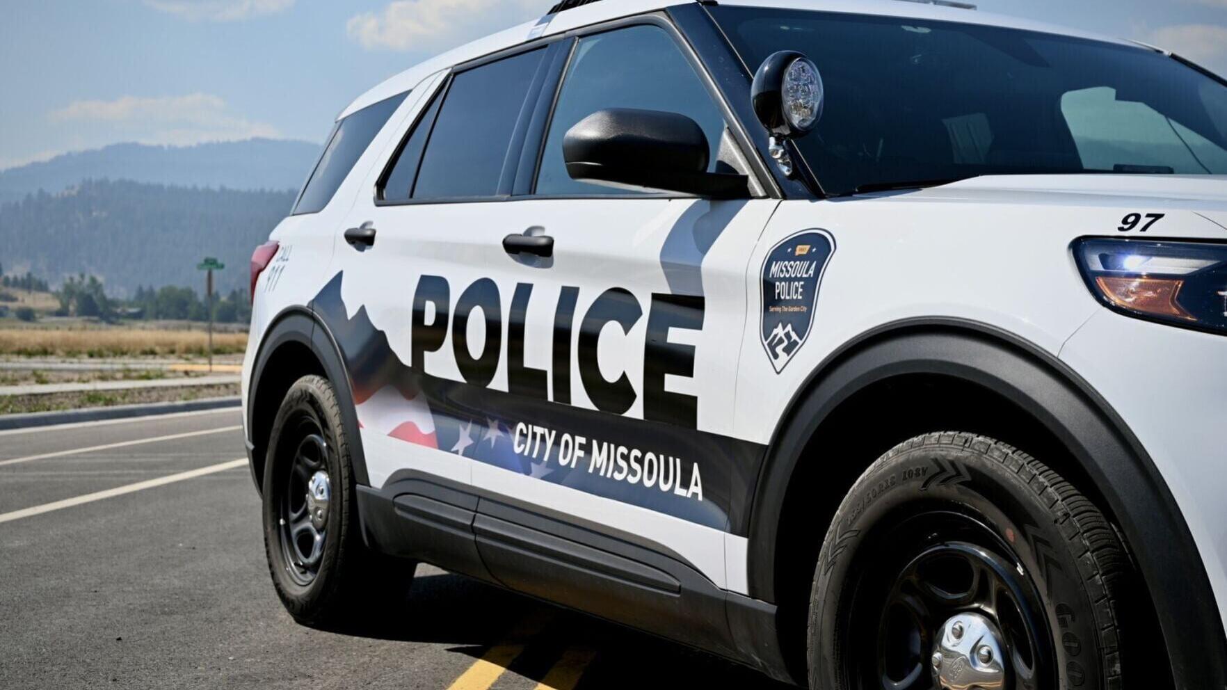Missoula police vehicle