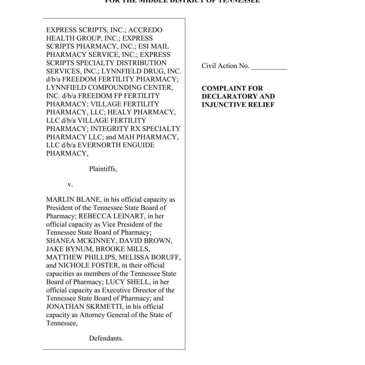 Express Scripts by Evernorth lawsuit