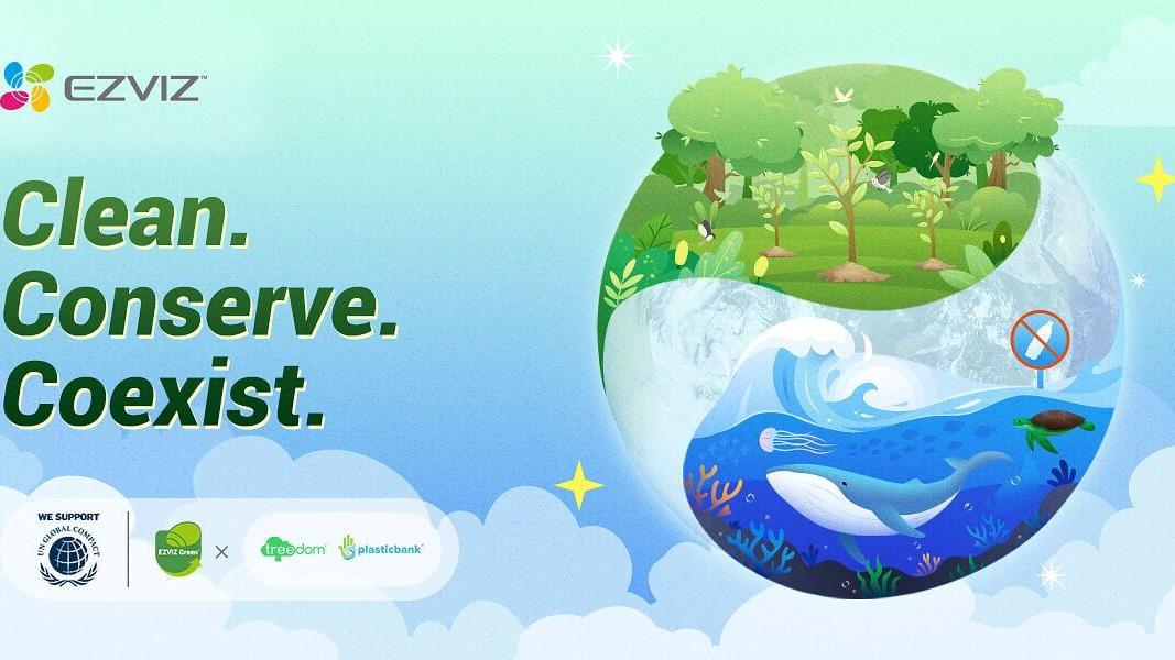 EZVIZ launches a Green Advocacy Week to kick off its upgraded joint project in the new collaborative year with Treedom and Plastic Bank.