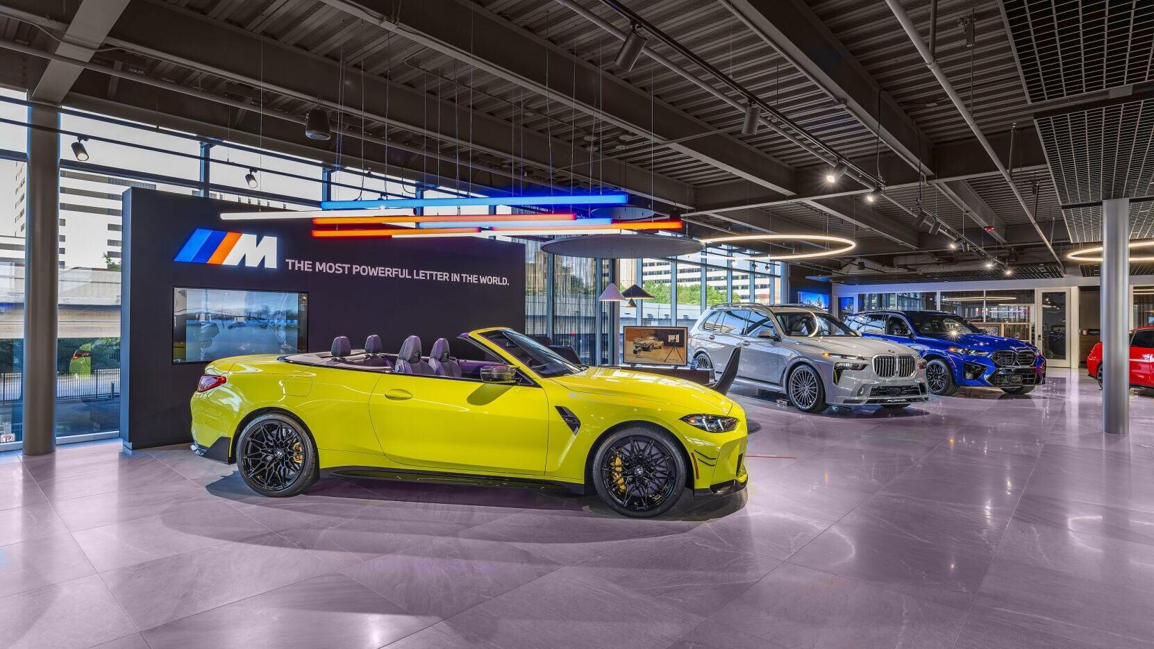 Interior photo of BMW Houston Midtown location