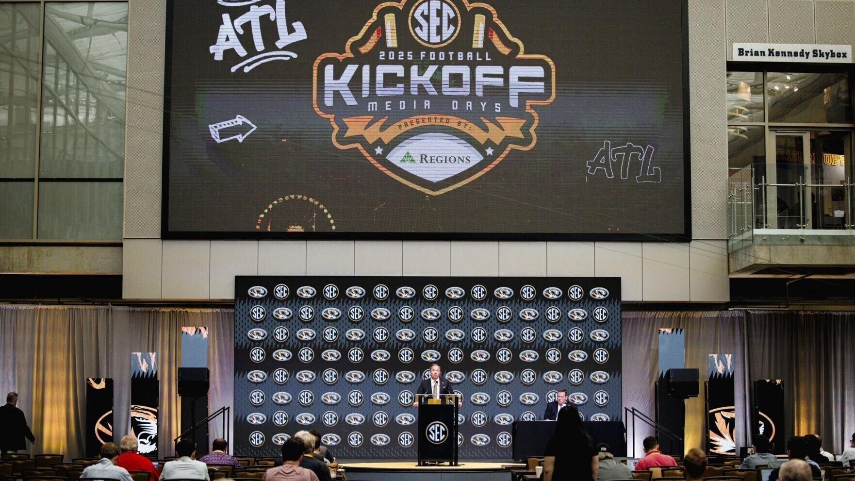 Eli Drinkwitz at SEC Media Days (copy)