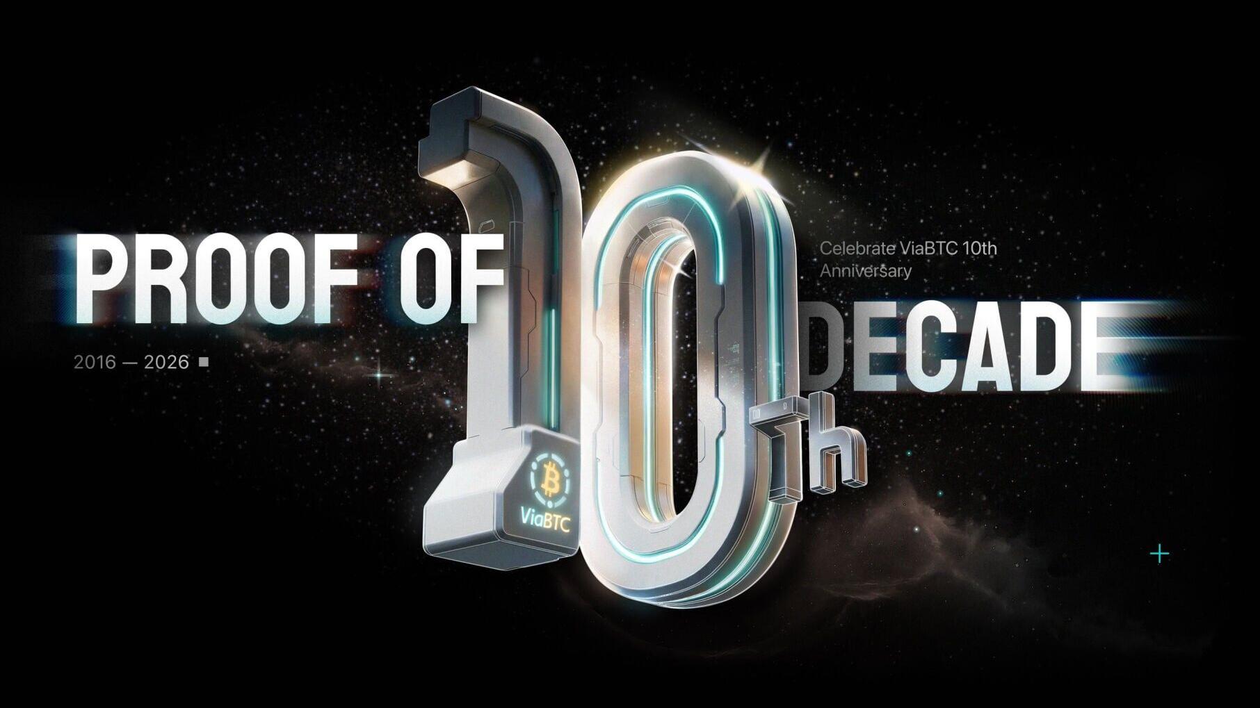 ViaBTC Launches "Proof of Decade" Campaign to Celebrate 10th Anniversary