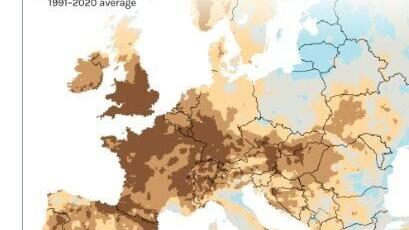 Western Europe: record July drought