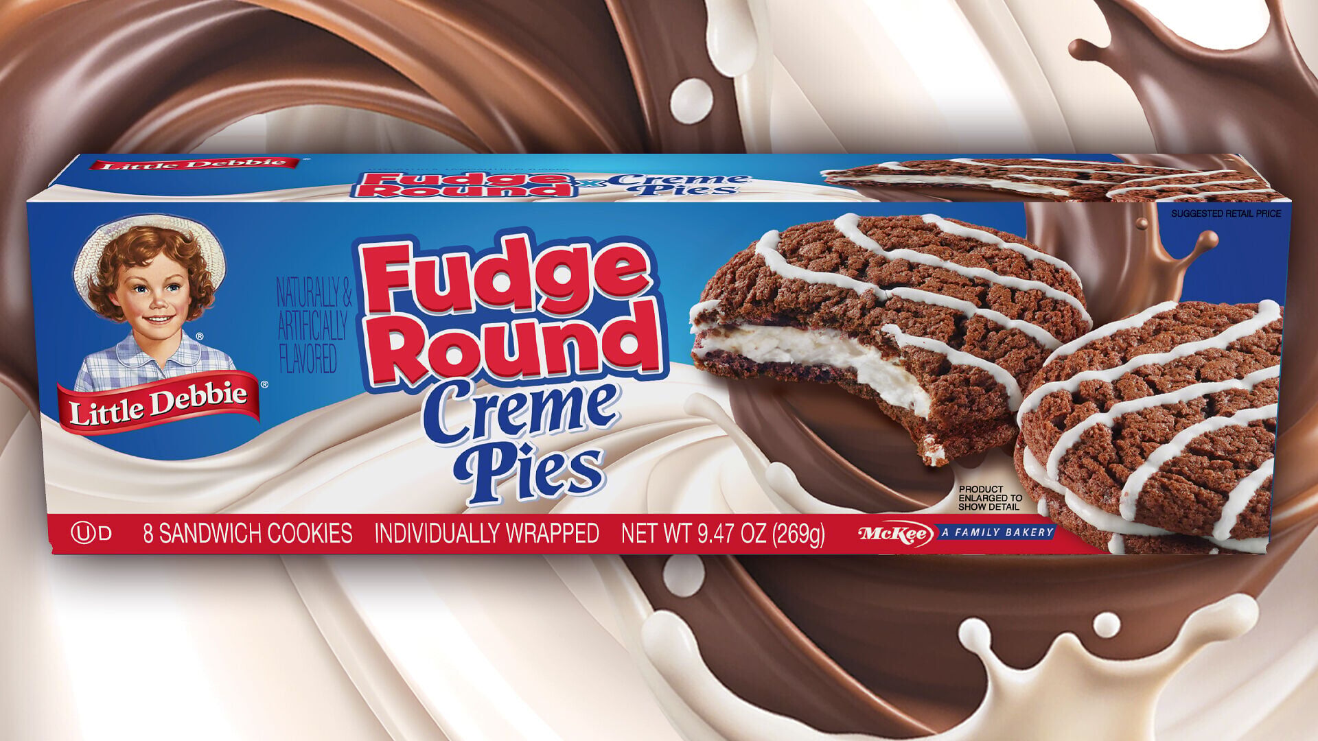 Little Debbie Fudge Round Creme Pies