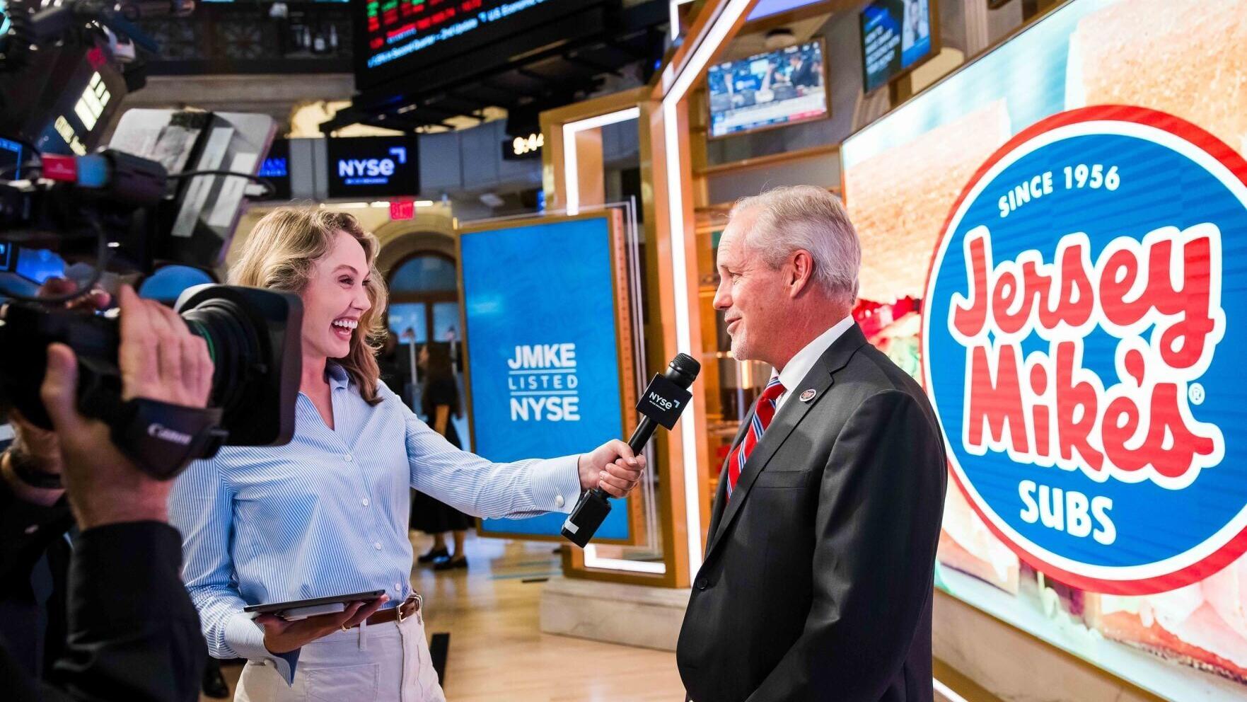 Jersey Mike's at the NYSE on July 30