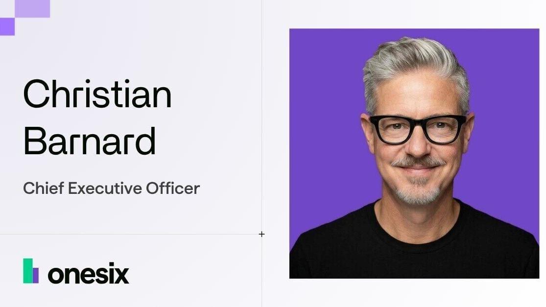 OneSix Names Christian Barnard Chief Executive Officer