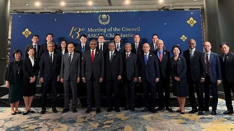 The Singapore delegation at the 13th Council of ASEAN Chief Justices Meeting in Bangkok.