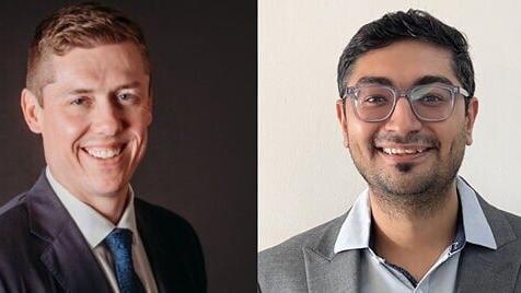 L to R: Neil Bales, President and CEO, First State Financial Management, with Mili Co-Founder and CEO, Chirag Gandhi
